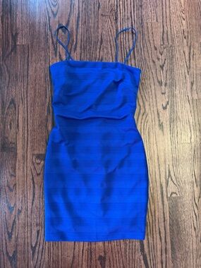 Royal Blue Spaghetti-Strap Mini Dress